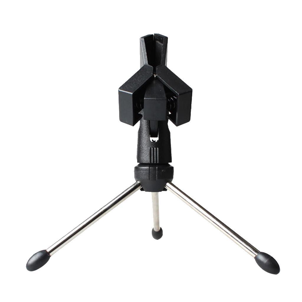 Adjustable Metal Tripod Desktop Table Mic Microphone  Holder Stand