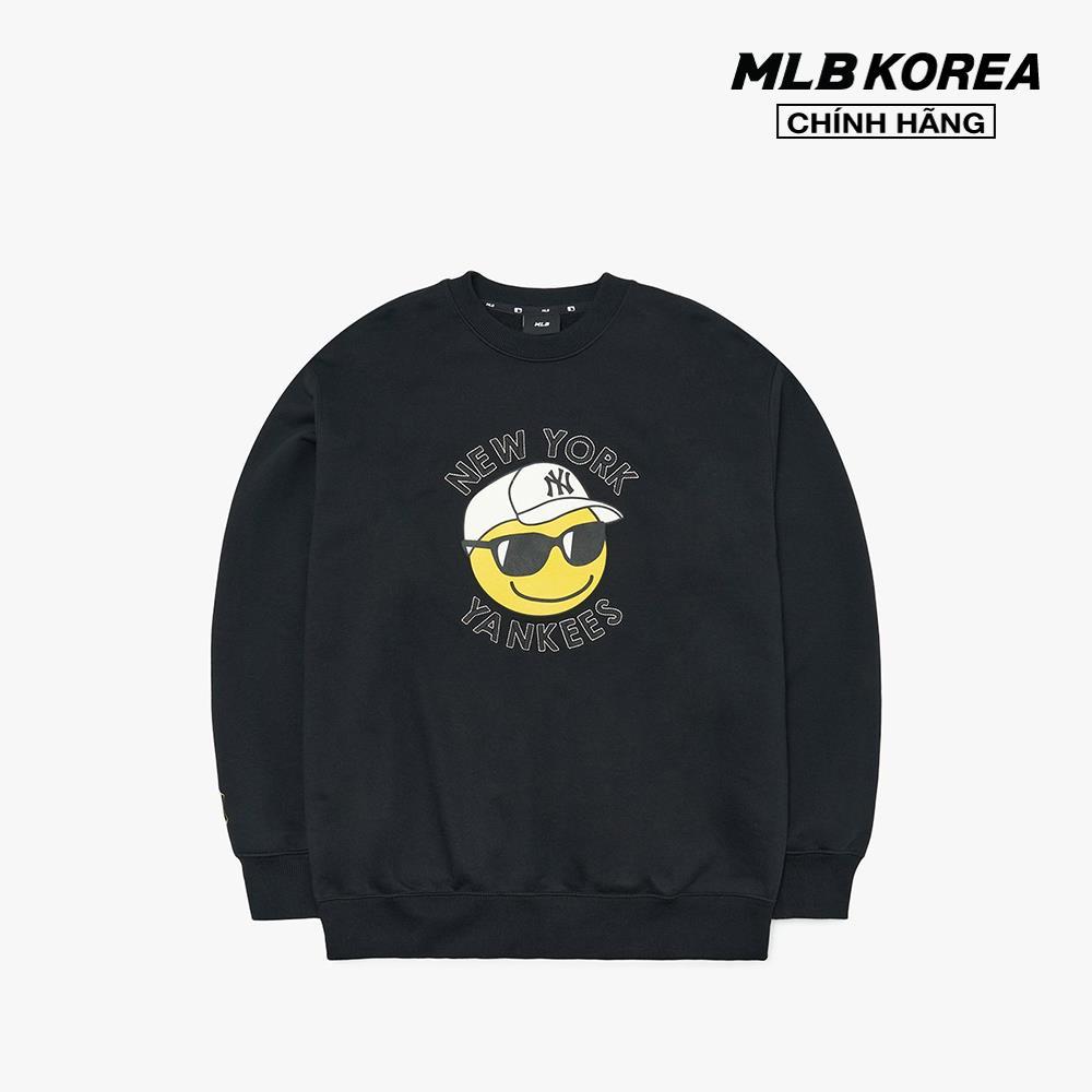 MLB - Áo sweatshirt tay dài phom suông Smile Overfit 3AMTN0424