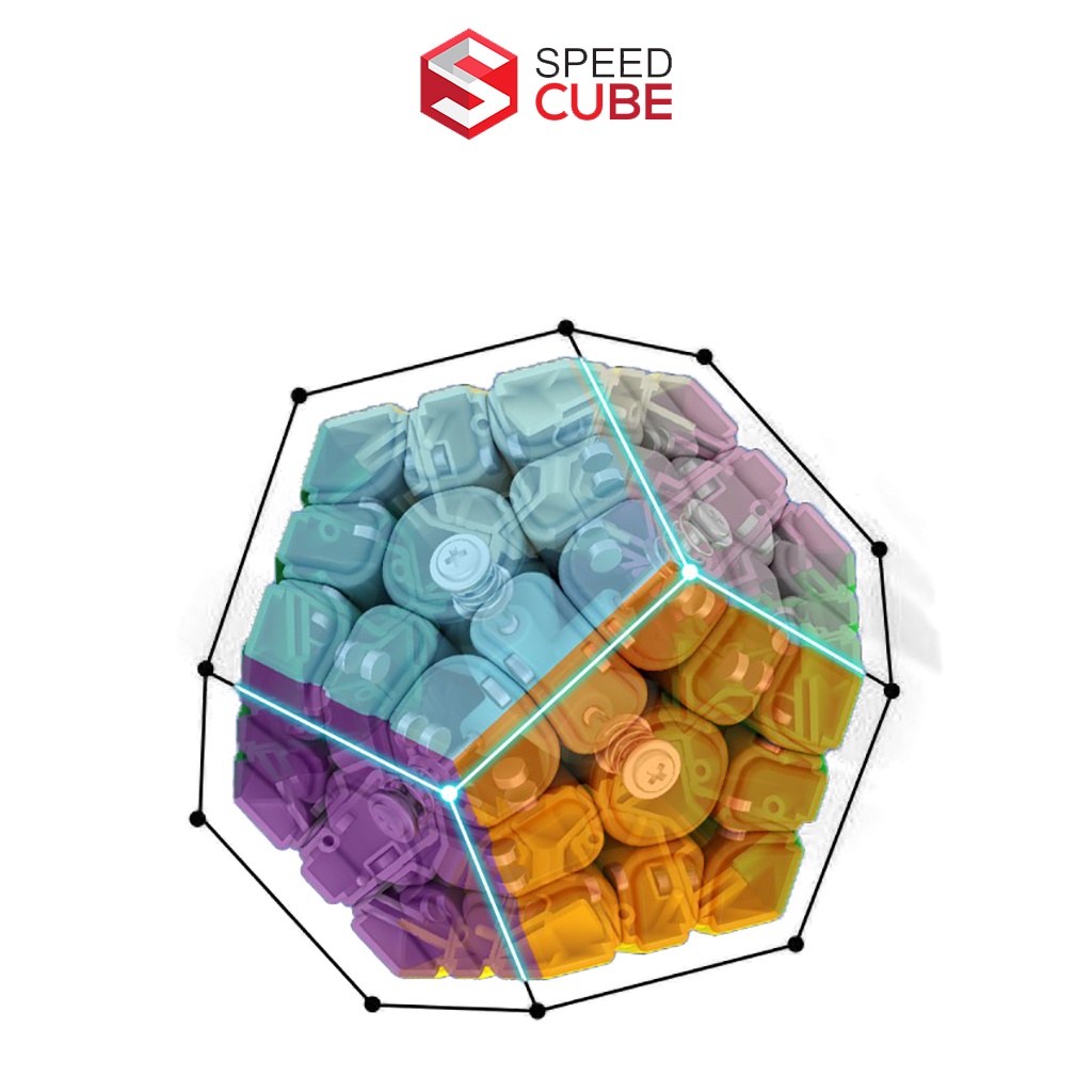 Rubik MoYu Meilong Megaminx Stickerless Biến Thể 12 Mặt