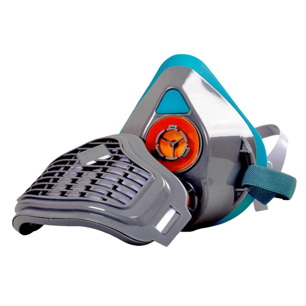 Silica Gel Facepiece Respirator Half Face Painting Spraying Gas Mask