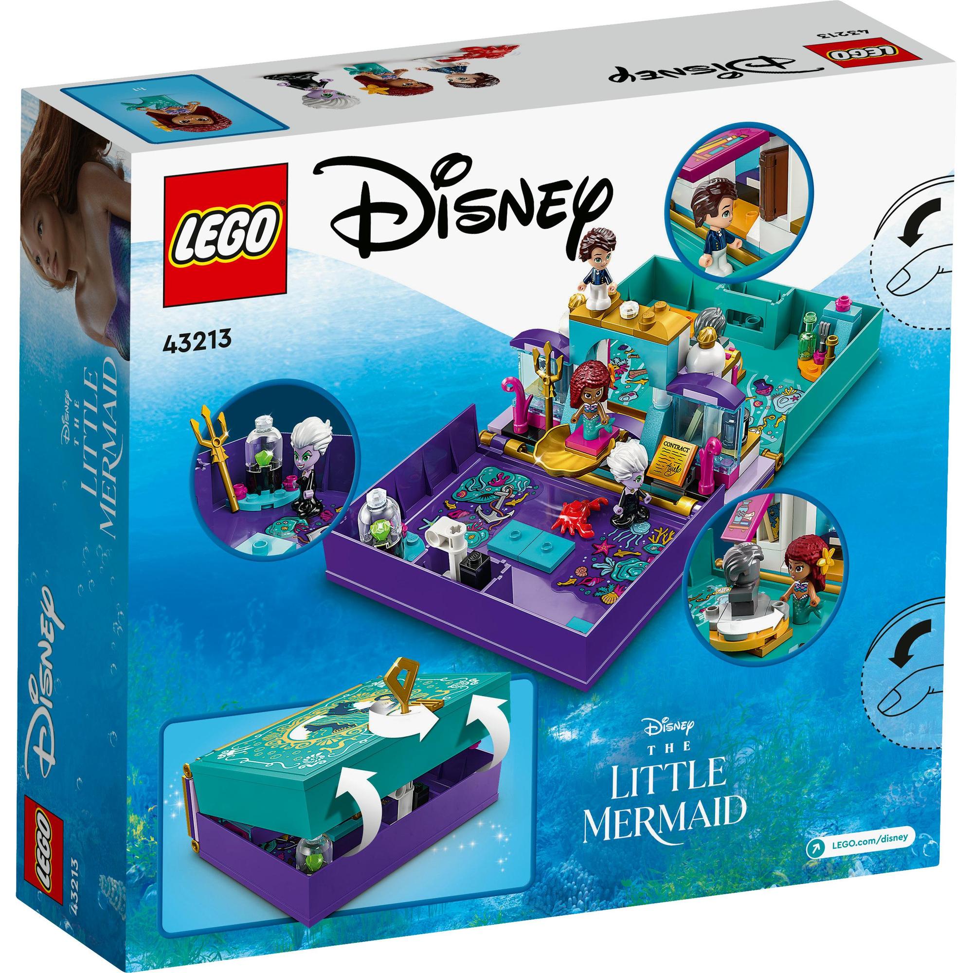 LEGO DISNEY PRINCESS 43213 Đồ Chơi Lắp Ráp Câu Chuyện Phiêu Lưu Của Nàng Tiên Cá (134 chi tiết)