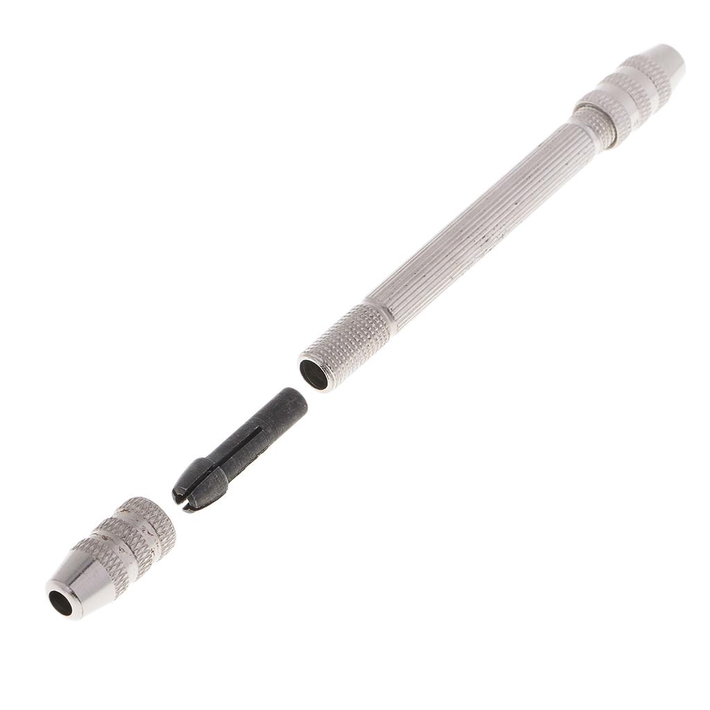 Precision Pin Vise Chuck Hand Drill with Drill Bits Rotary Tools for Hobby