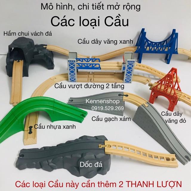 Xe lửa chạy pin và các chi tiết mở rộng cho mô hình gỗ