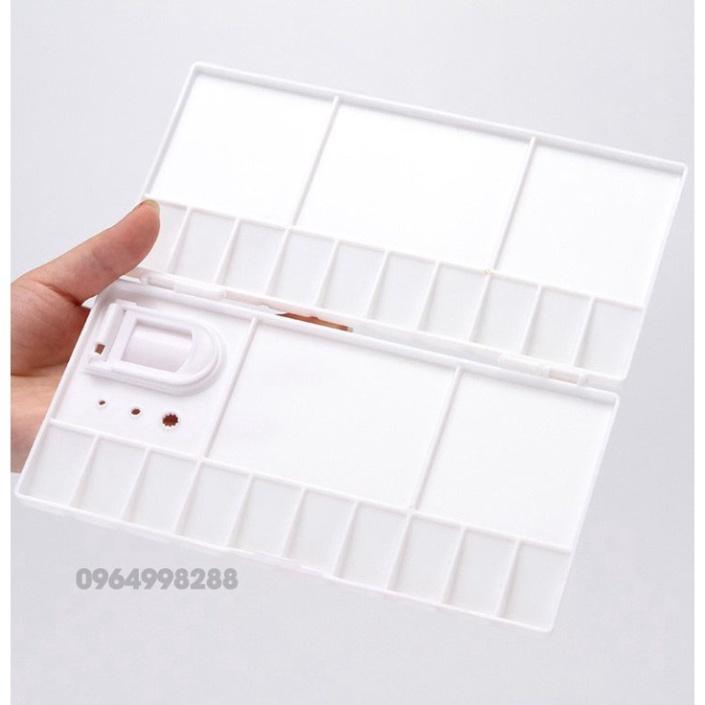 Khay pha màu nước gập 10.4*20CM tiện lợichắc chắn chuyên dùng vẽ màu nướcmàu bột, acrylic