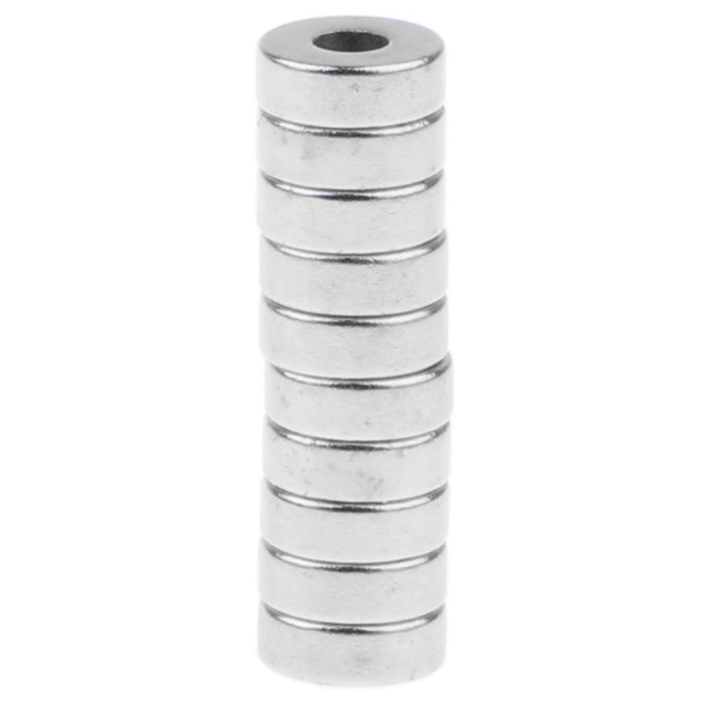10 Miếng Đường Kính 7 mm Vòng Nam Châm có Lỗ cho Dụng Cụ Sửa Chữa