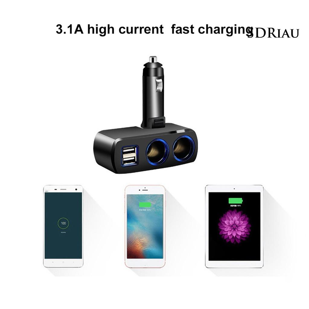 Tẩu Sạc 2 Cổng Usb Cho Xe Hơi