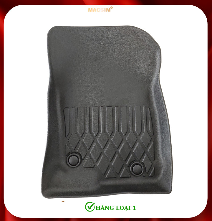 Thảm lót sàn xe ô tô Mazda 3 2014-2019 (sd) Nhãn hiệu Macsim chất liệu nhựa TPE cao cấp màu đen