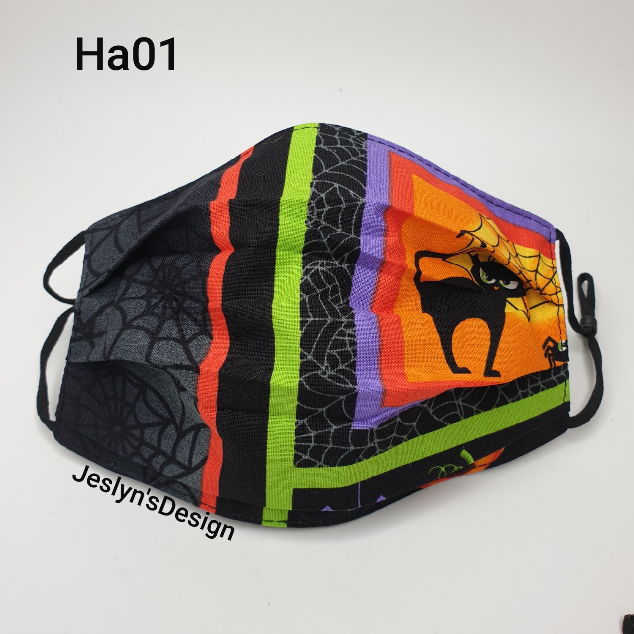 Khẩu trang Halloween vải Thô Mỹ Ha01