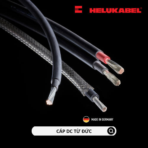 Dây cáp DC HELUKABEL SOLARFLEX-X H1Z2Z2-K | Black | 1 x 4 mm²