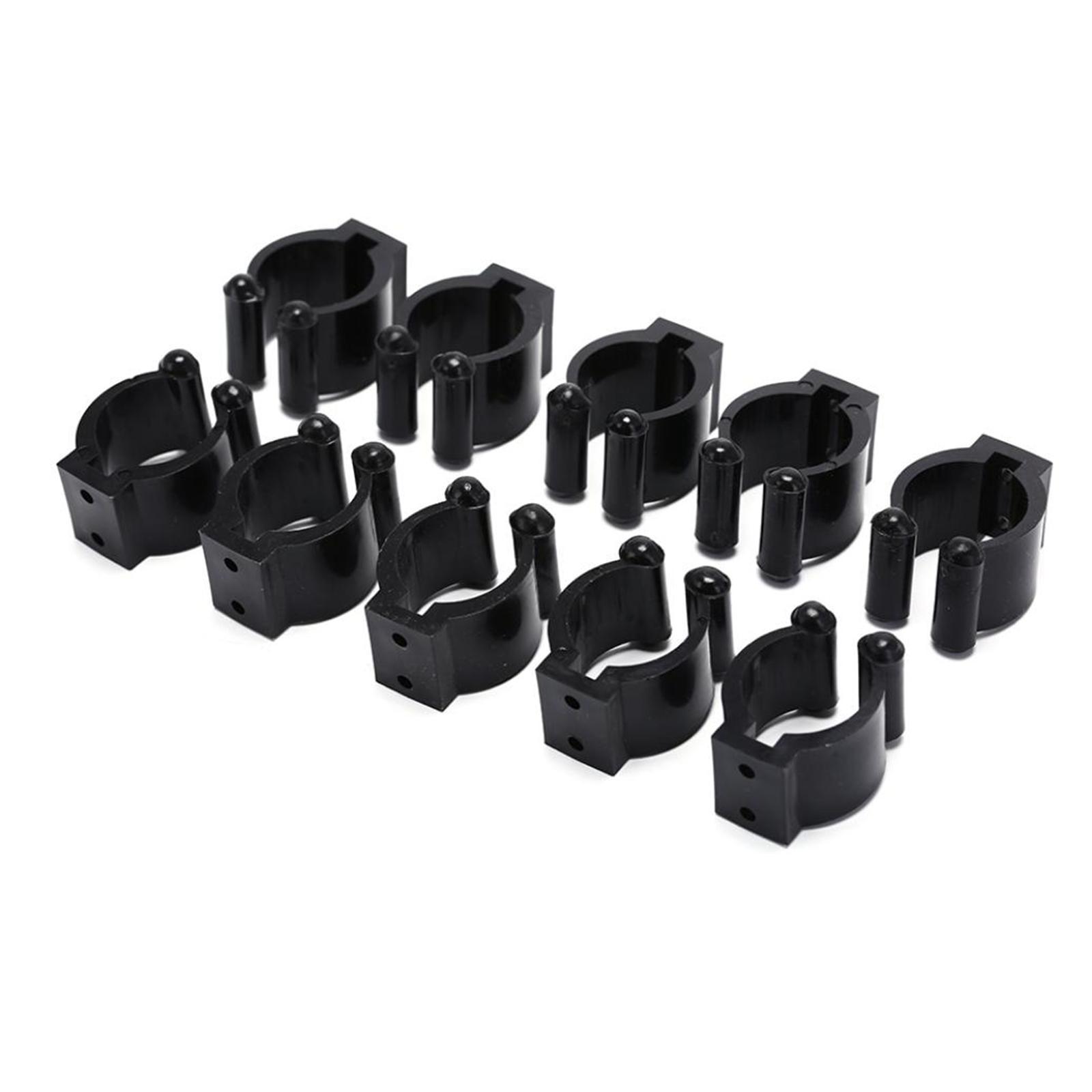 Black fishing rod storage clips accessories Large