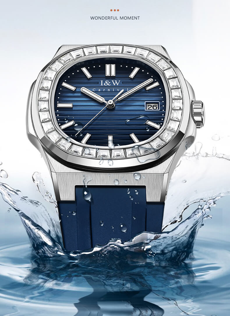 Đồng hồ nam chính hãng IW Carnival IW721G-4,kính sapphire,chống xước,chống nước 50m,Bh 24 tháng,máy cơ (automatic)