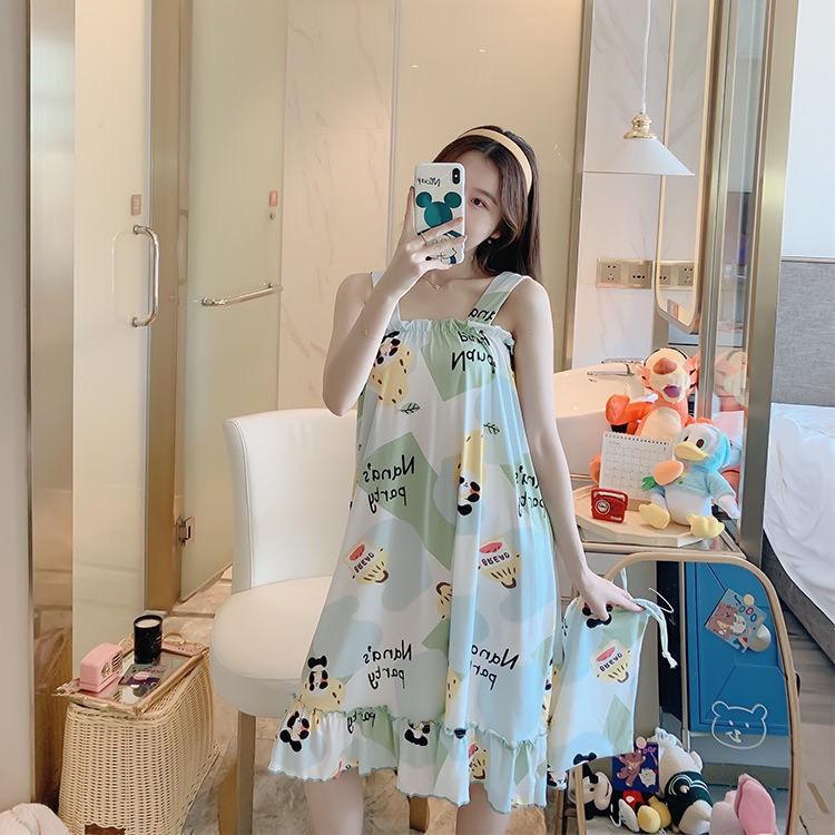 Váy nữ, váy ngủ 2 dây bản to MÙA HÈ cực kì thoải mái V284