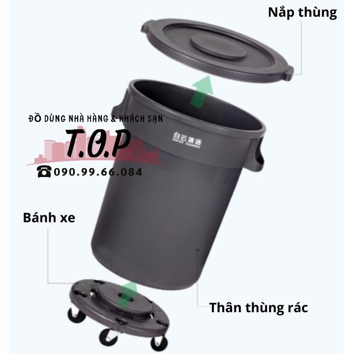 Thùng rác nhà bếp chuyên dụng 80L/120L