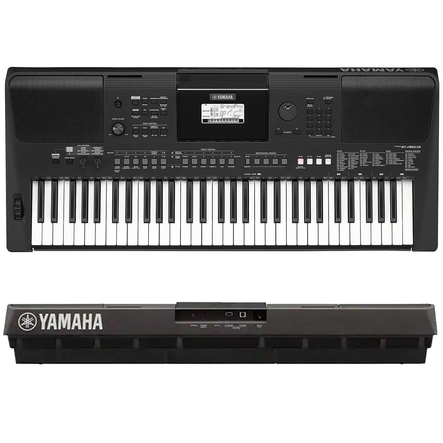 Bộ Đàn Organ Yamaha PSR-E463 (Keyboard PSR E463 - Có Tem Chống Hàng Giả Bộ CA - Đàn, Chân, Bao, Nguồn, Kèn Kazoo)