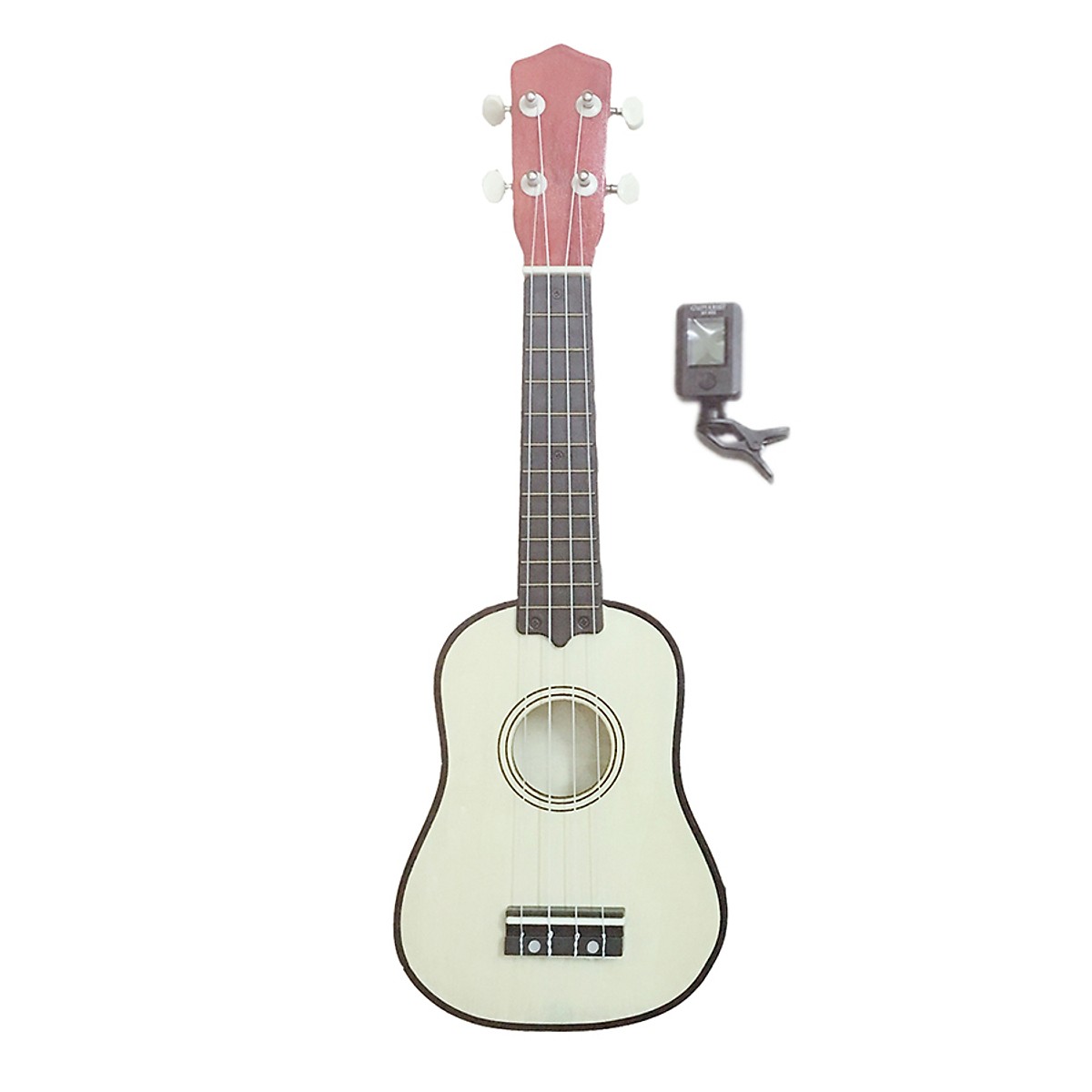 Đàn Ukulele Soprano Woim 35A15 tặng kèm máy lên dây điện tử - Gỗ tự nhiên