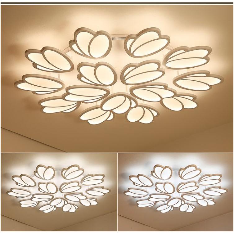 Đèn trần LED 15 ánh hoa hiện đại trang trí nội thất