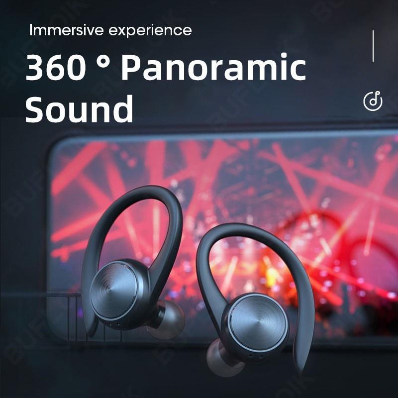 Tai nghe nhét tai bluetooth không dây IPX5 chống nước có micro với âm thanh stereo hifi chuyên nghiệp cho điện thoại
