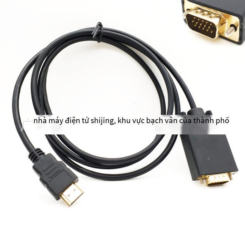 Cáp HDMI sang VGA phong cách mới nhất không có card đồ họa chuyển đổi âm thanh HD cáp hdmi sang vga giao diện máy tính xách tay