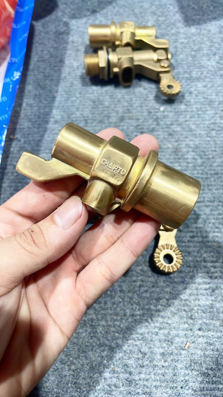 Phao cơ chống tràn đồng thau PCĐ-86-GOLD Charto (bảo hành 3 năm đổi mới)