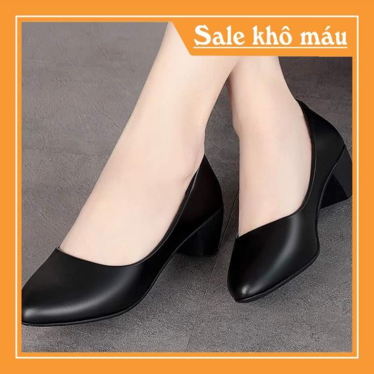 { BIG SIZE } { ẢNH THẬT } GIÀY CAO GÓT 3cm MẪU CÔNG SỞ SIZE 36,37,38,39,40,41,42