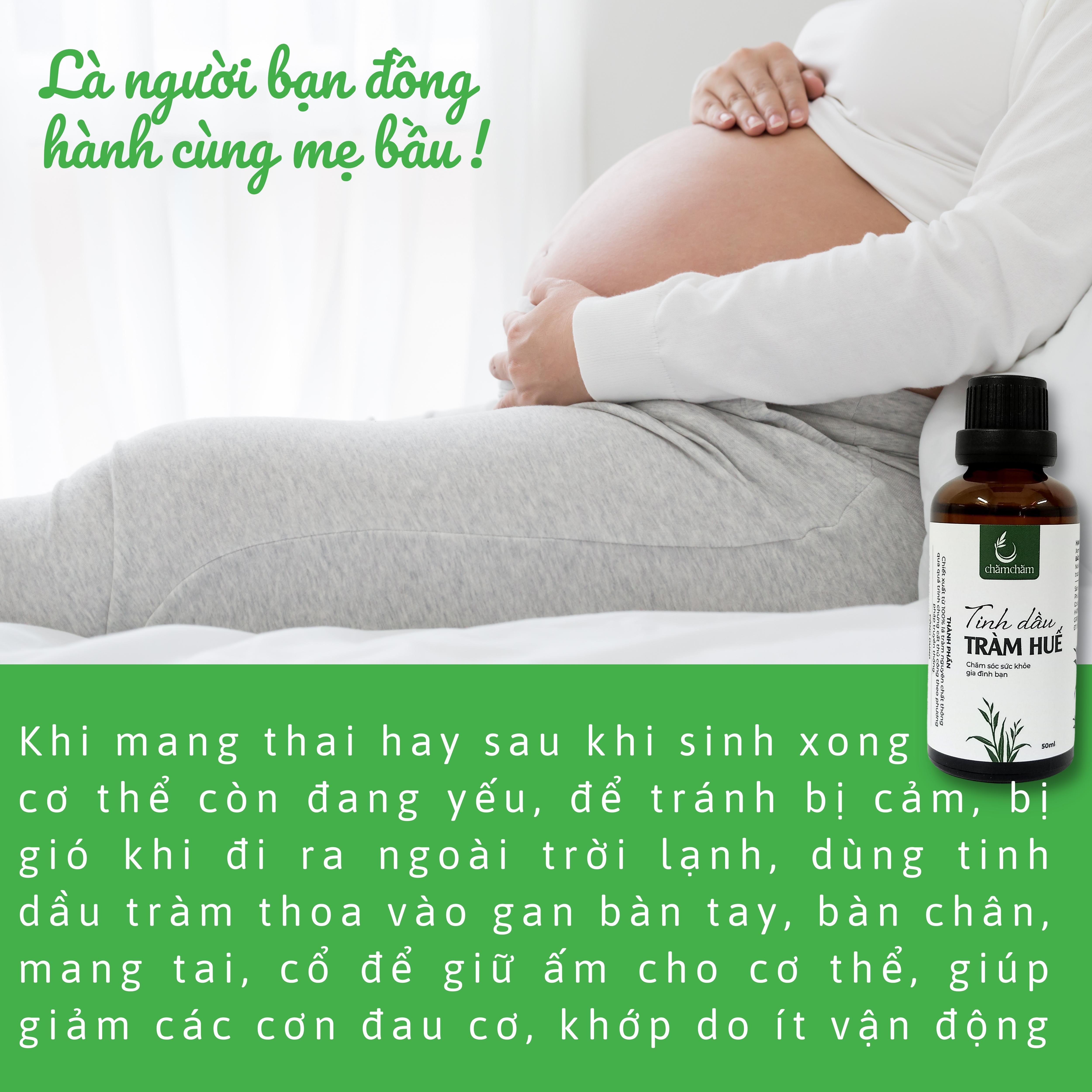 Combo 2 chai Tinh dầu tràm Huế nguyên chất Chăm Chăm 50ml và 10ml loại cao cấp - giá sỉ