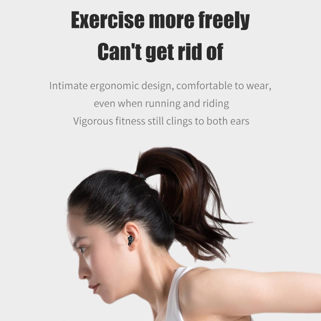 Wireless Earbuds Bluetooth 5.0 Headphones TWS Stereo Wireless Earphones Sweatproof Bluetooth in-Ear Headset Earphones with 350mAh Charging Case