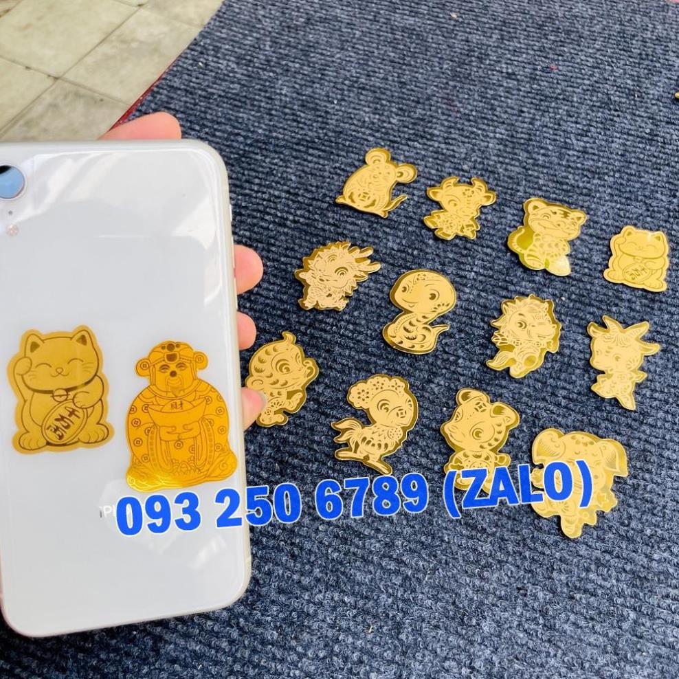 Miếng dán 12 con giáp HỘ MỆNH THEO NĂM SINH, bản mệnh con giáp, hàng nhập khẩu