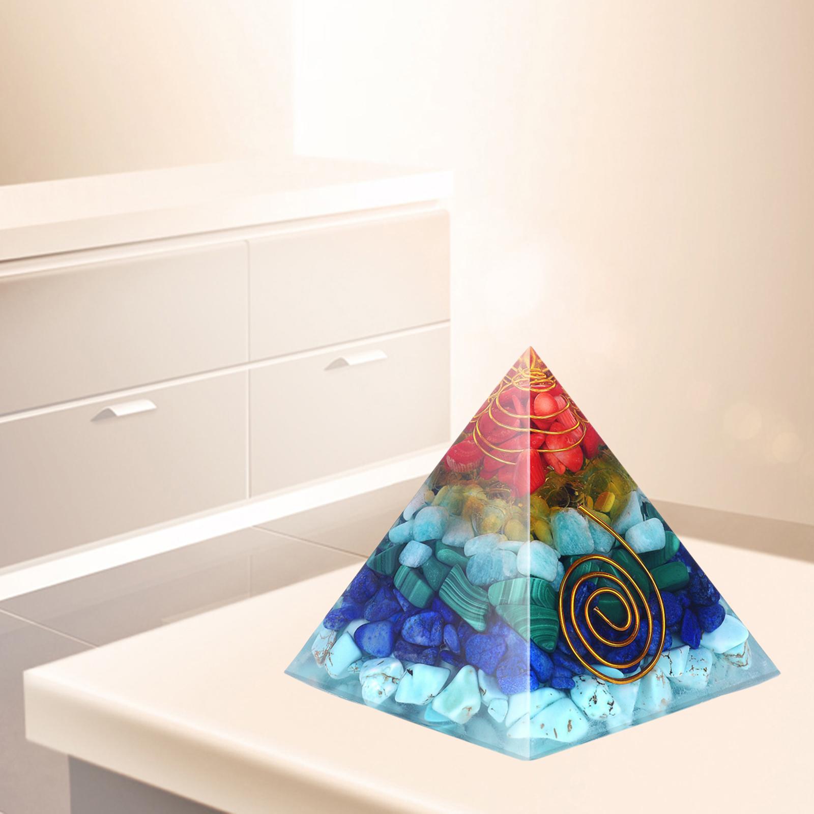 Natural Crystal Pyramid Reiki Yoga Meditation Gemstone Heal Stone