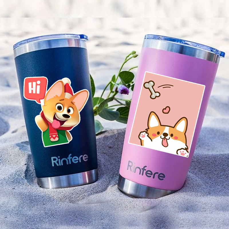 Set 50 Hình Sticker Chủ Đề Corgi