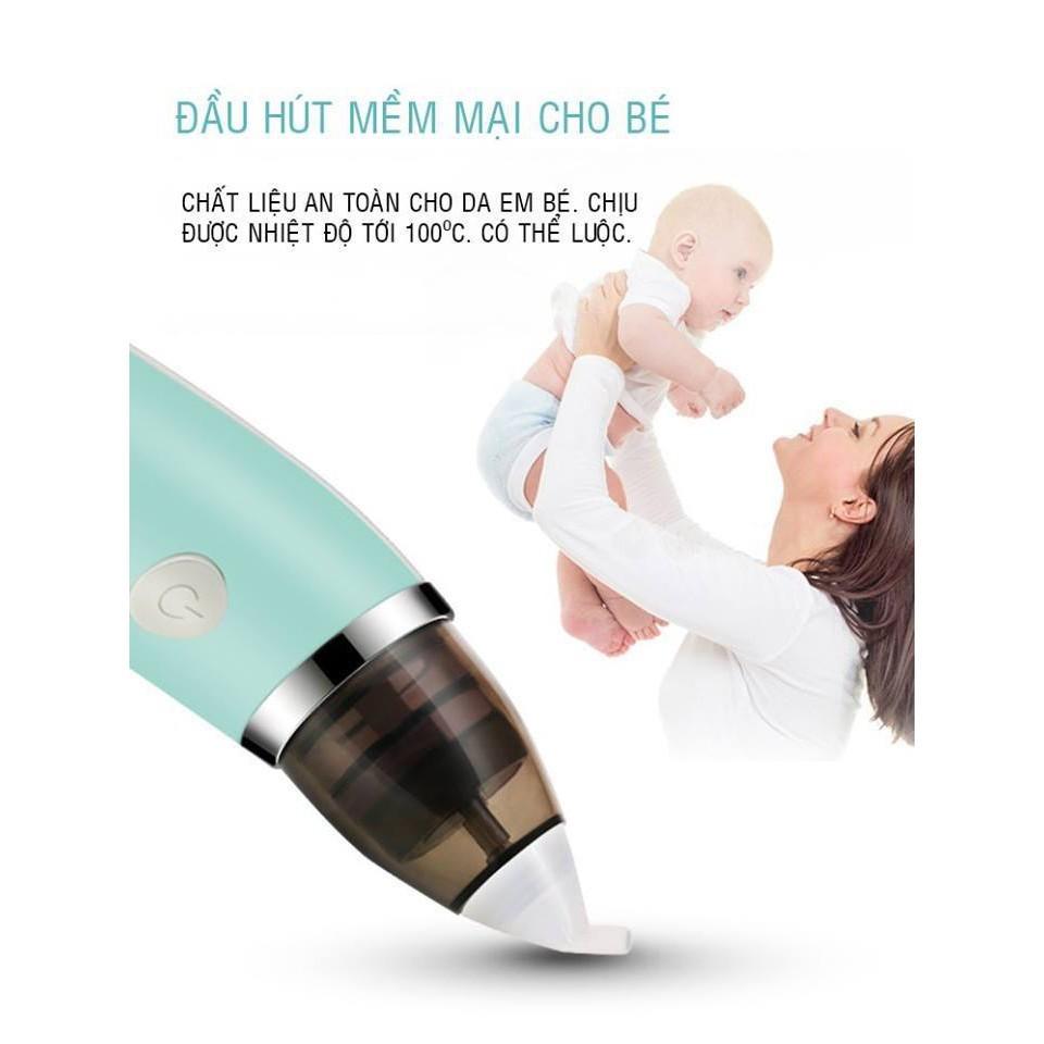 Máy Hút Mũi Little Bees LB-1801 Điện Tử Thông Minh 5 Cấp Độ, An Toàn Cho Bé Không Gây Đau Rát Mũi