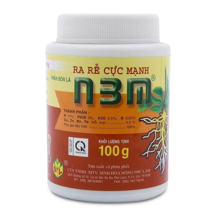 Phân bón lan, thuốc kích rễ cực mạnh N3M lọ 100gram