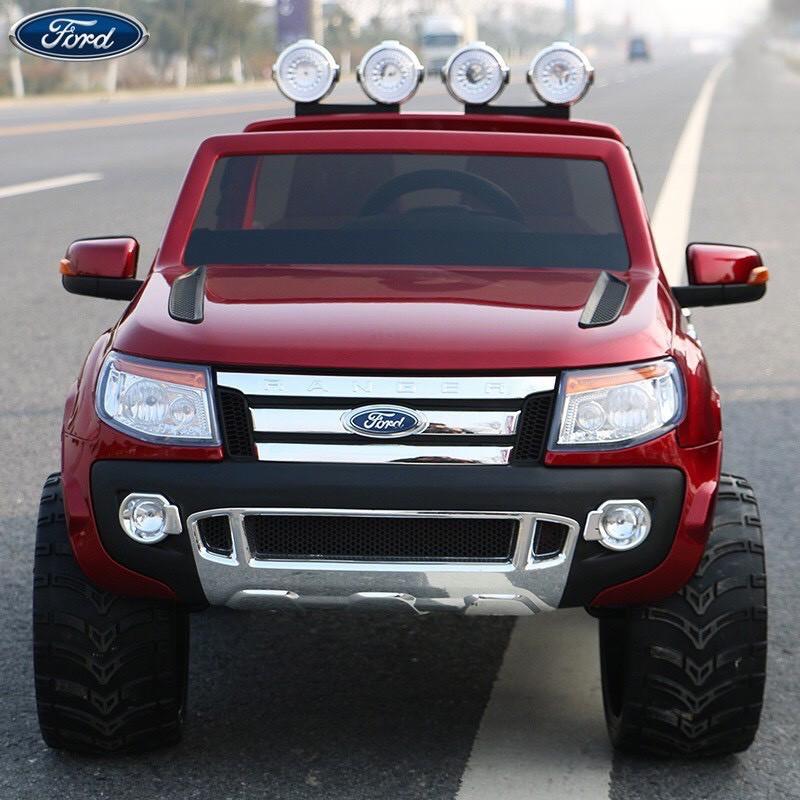 Ô tô xe điện trẻ em địa hình FORD RANGER XLS 2 chỗ 4 động cơ ghế da cao cấp ( Đỏ-Đen-Trắng-Xanh