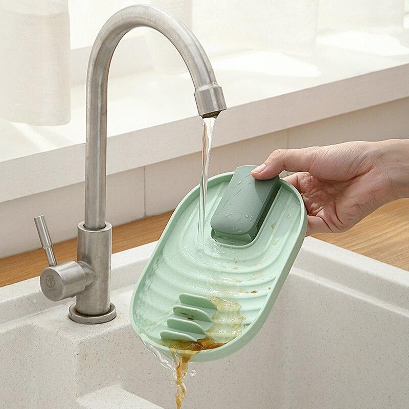 Kitchen Organizer Spoon Holders Fork Spatula Rack Shelf Plastic Spoon Rest Chopsticks Holder Non-slip Kitchen Accessories