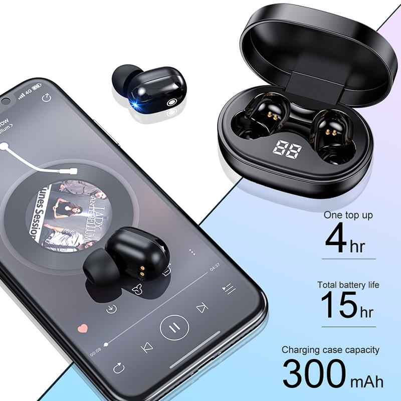 Không Dây TWS Tai Nghe Tai Nghe Bluetooth 5.0 Thể Thao Tai Nghe Chống Thấm Nước Loại Bỏ Tiếng Ồn Tai Nghe Nhét Tai Xiaomi Redmi Lenovo Pk A6S