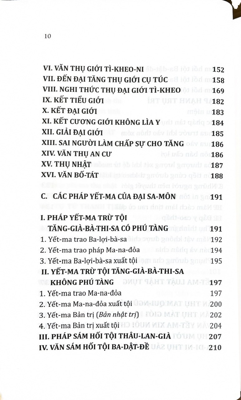 Lược Thuật Các Pháp Yết - Ma
