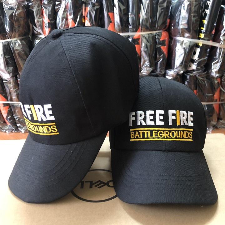 Combo Áo + nón Áo thun màu đen in hình Quỷ kiếm Game Free Fire tặng 1 nón lưỡi chai Free Fire chất liệu kaki thêu sắc nét
