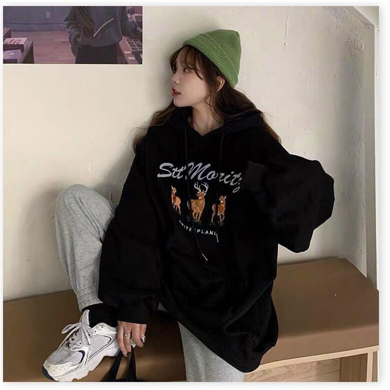 ÁO KHOÁC NỮ HOODIES FORM RỘNG