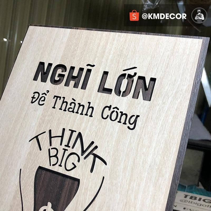 Mẫu tranh - Mã 030 &quot;Nghĩ lớn để thành công