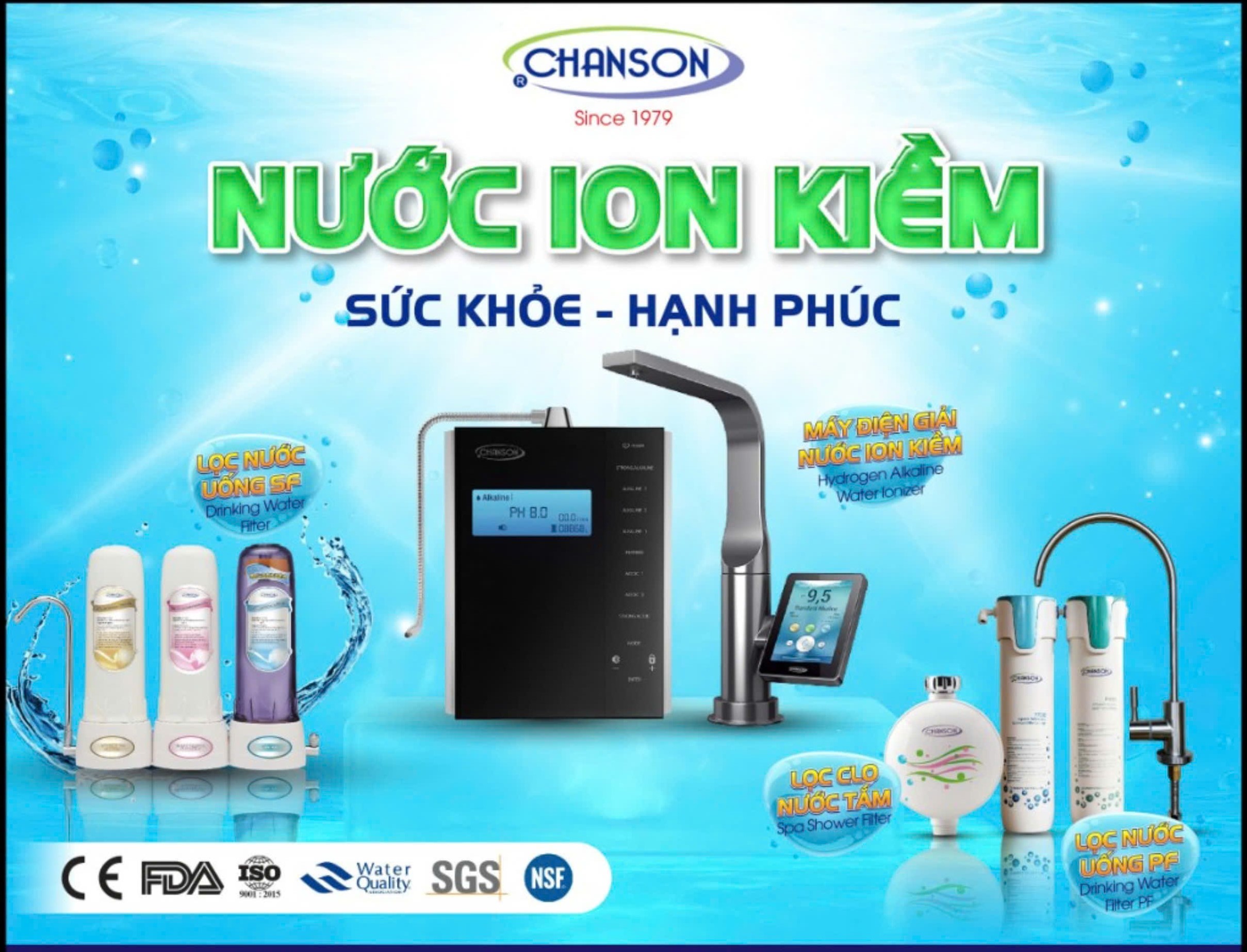 Lọc Nước Uống Trực Tiếp Hiệu Chanson, model PF-201 (Lọc Thô), PF-207 (Lọc Tinh), Hàng Nhập Khẩu Chính Hãng, Dùng Cho Nhà Hàng, Khách Sạn, Gia Đình, Bao Công Lắp Đặt Nội Thành HCM Và Các Tỉnh Lân Cận