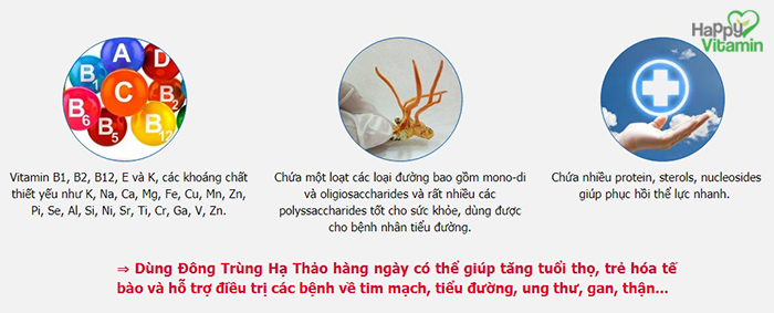 viên uống thực phẩm chức năng Đông Trùng Hạ Thảo của mỹ pure cordyceps pharmekal03