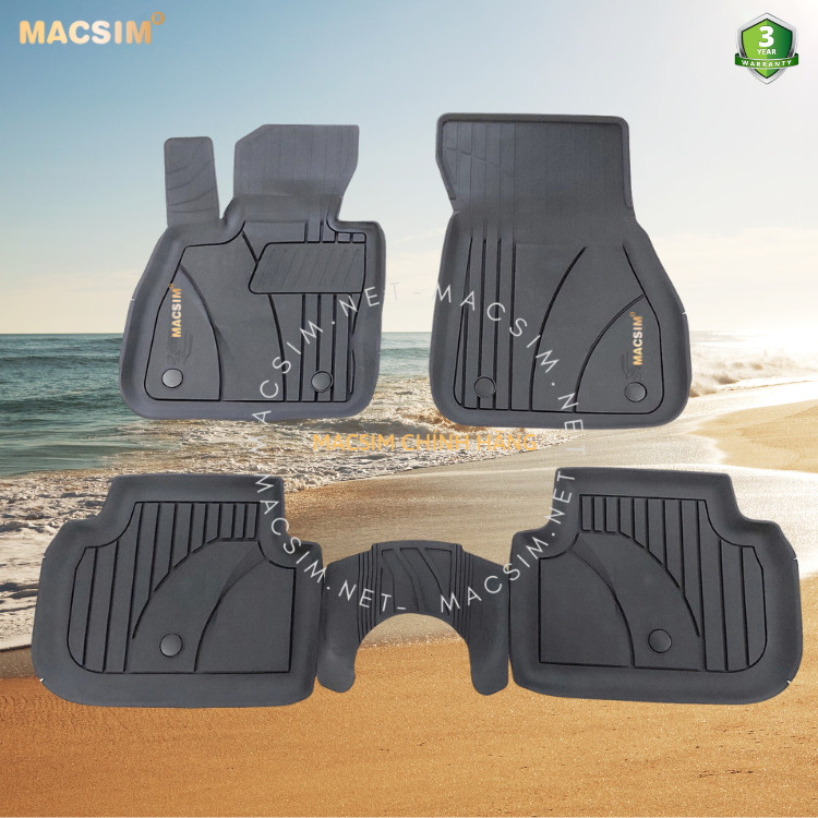 #1 series,Thảm lót sàn ô tô nhựa TPE Silicon xe  BMW 1-Series 2019+  Back,  Nhãn hiệu Macsim