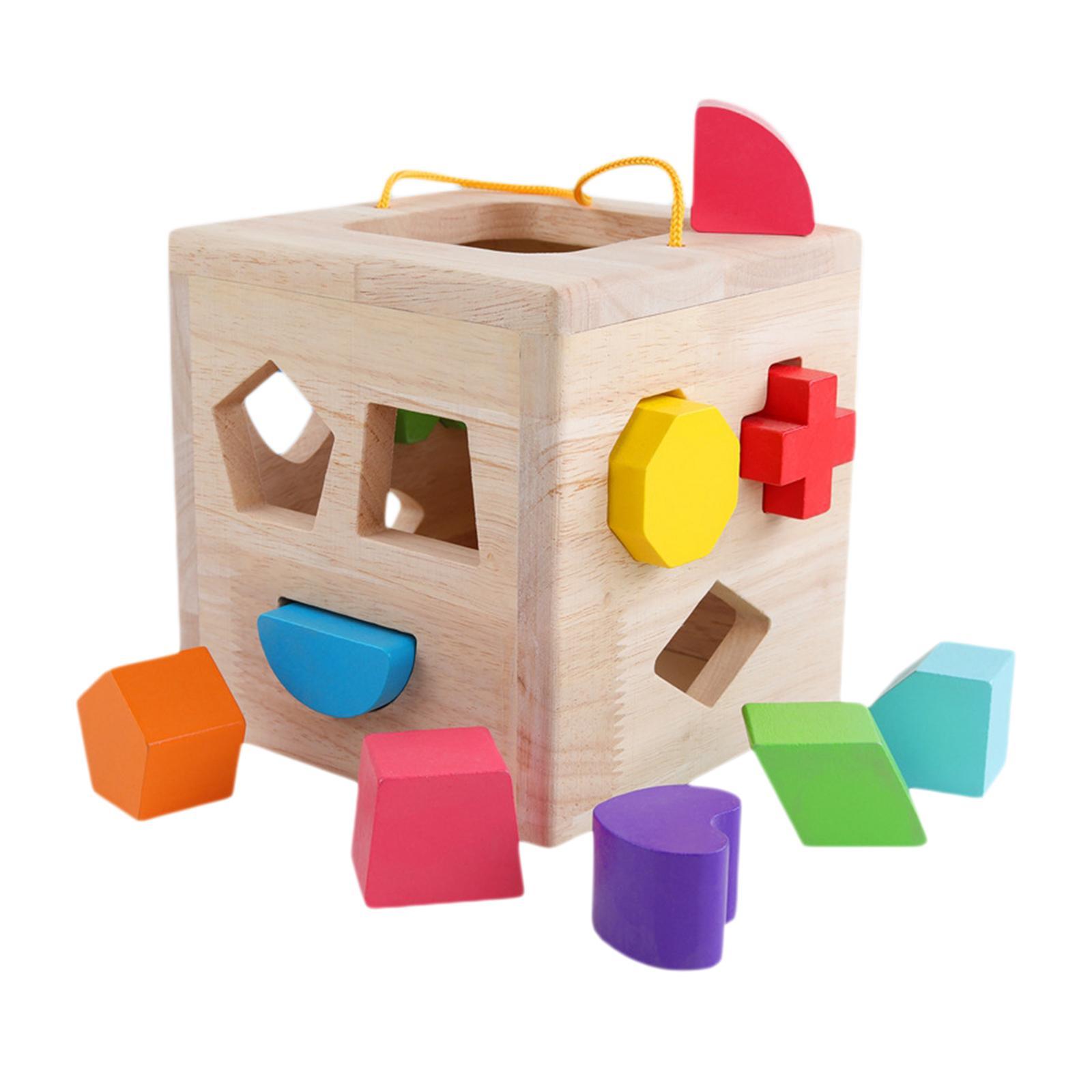 Shape Sorter Toy Colorful Matching Game for Birthday Gift Preschool Children