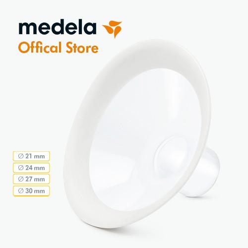 Phụ kiện máy hút sữa Medela, 1 phễu Flex size 21/24/27/30mm - Có vành silicon mềm, thiết kế hình oval đem lại sự thoải mái