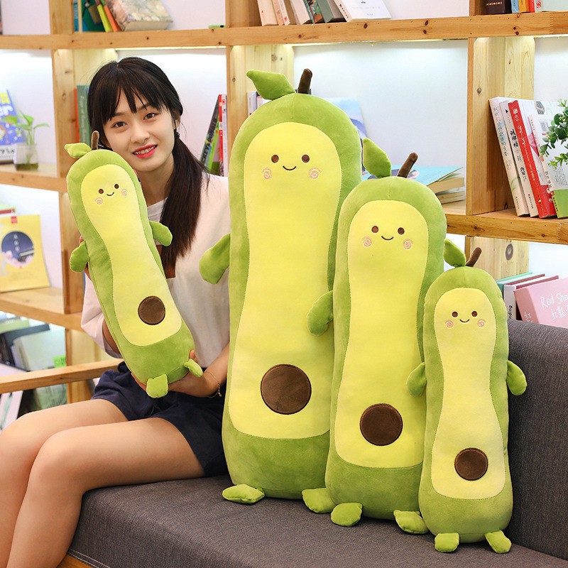 Gối ôm trái bơ dài, quả bơ dài siêu mềm mịn đáng yêu (50cm---&gt;110cm) vải miniso mềm mịn êm ái - Thú bông trái bơ, quả bơ dài dễ thương