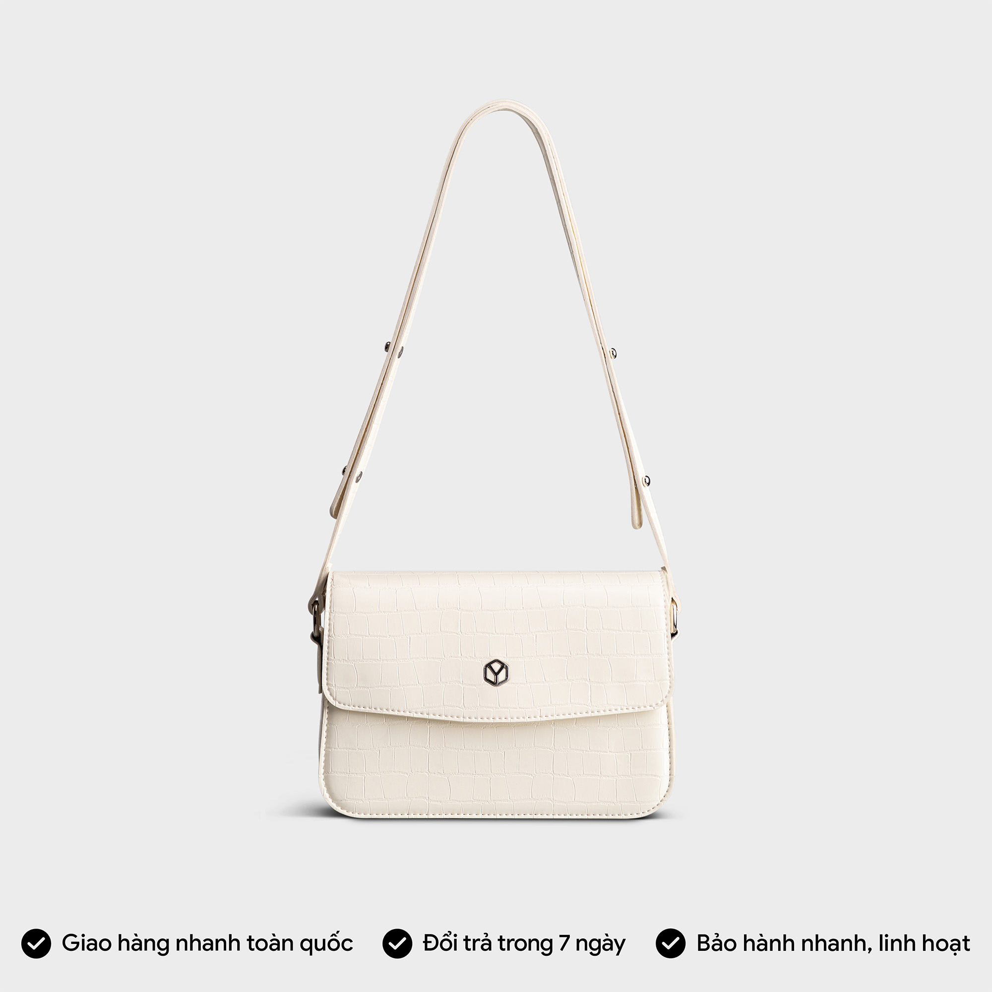 Túi Yuumy ( Thời trang nữ nắp gập khóa nam châm size 21 - Túi đeo chéo da Seasand YN175 )