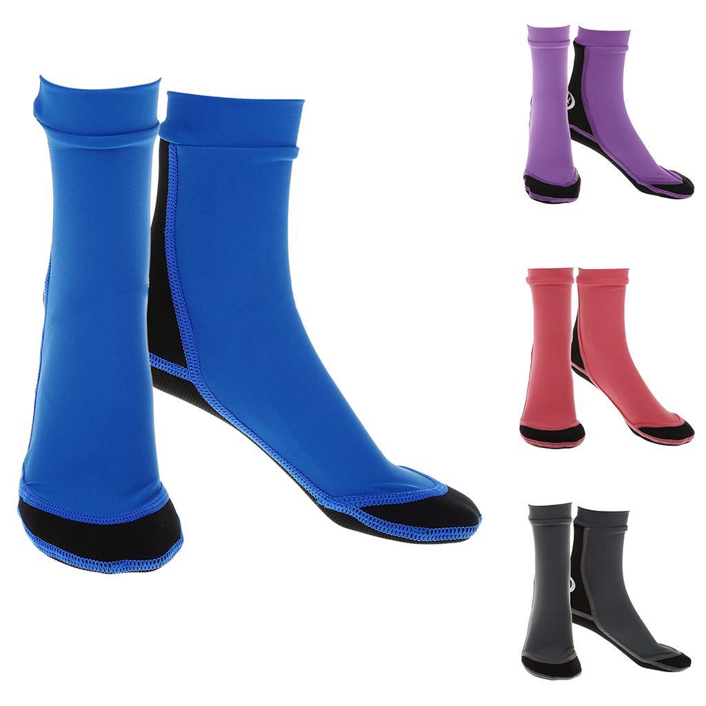5x1.5mm Diving Socks Swimming Snorkeling Shoes Neoprene Surfing Boots XL Gray