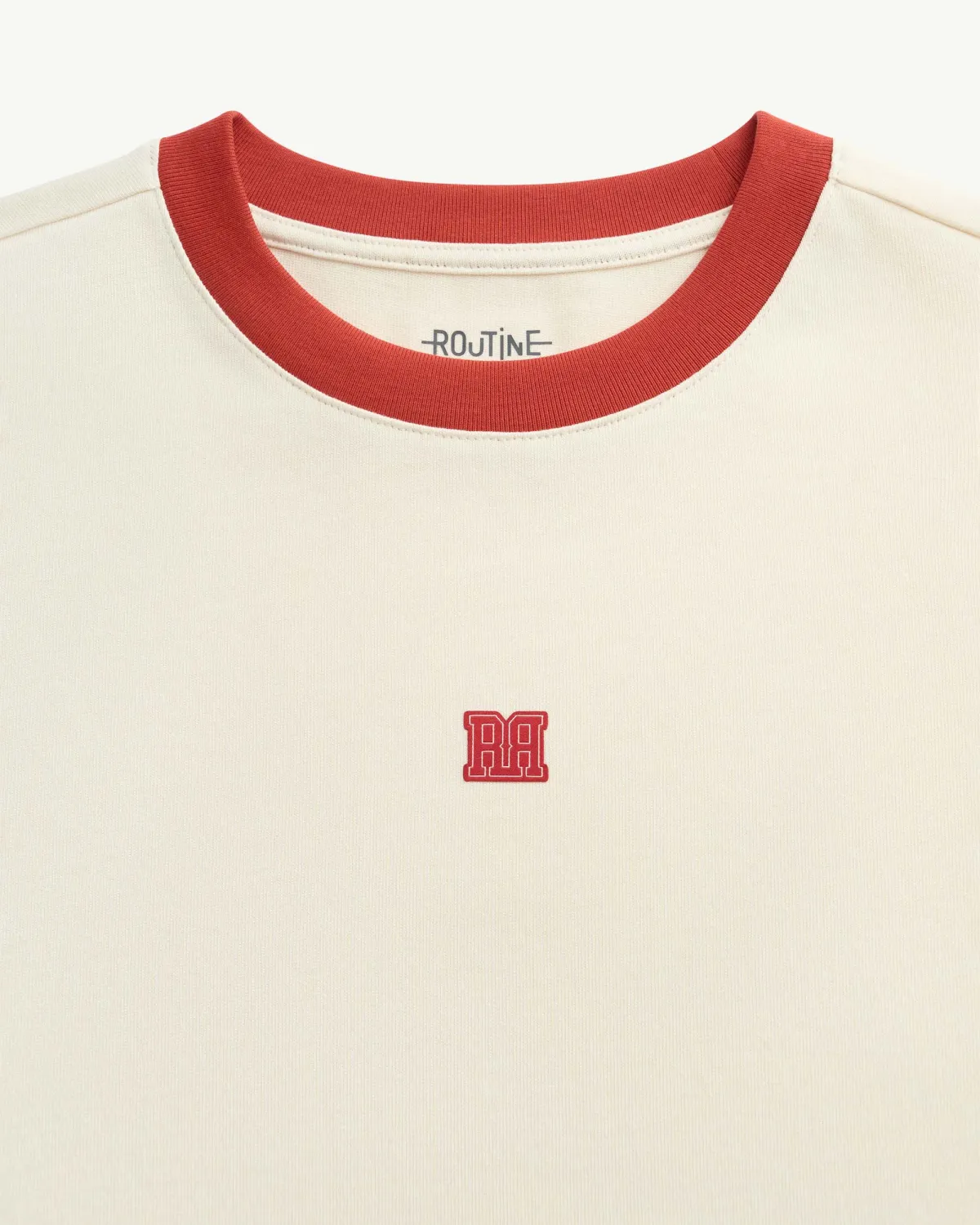 Áo thun tay ngắn nam phối rib Form Fitted - RT 10S25TSS023 | ROUTINE CÀ MAU