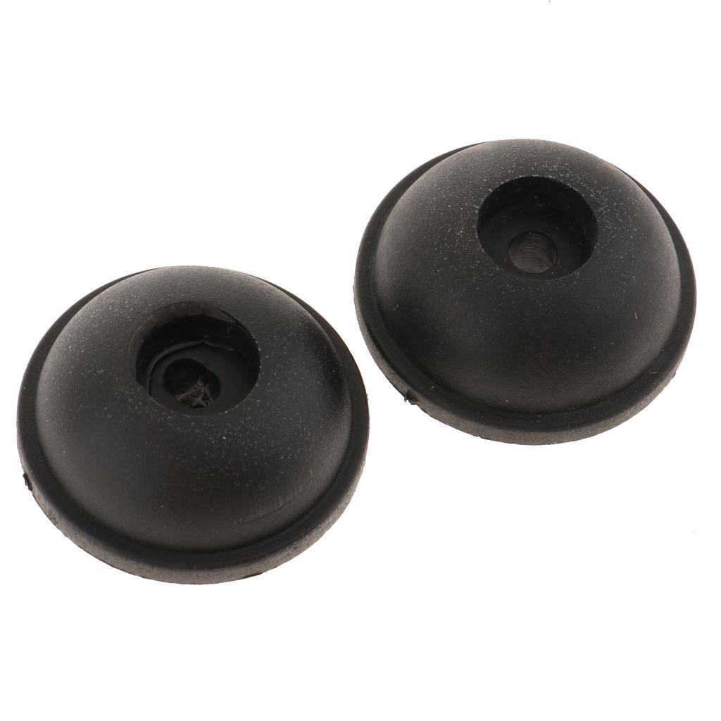 2 Pieces Replacement Part  Luggage Stud Foot Feet Pad Black for Cases