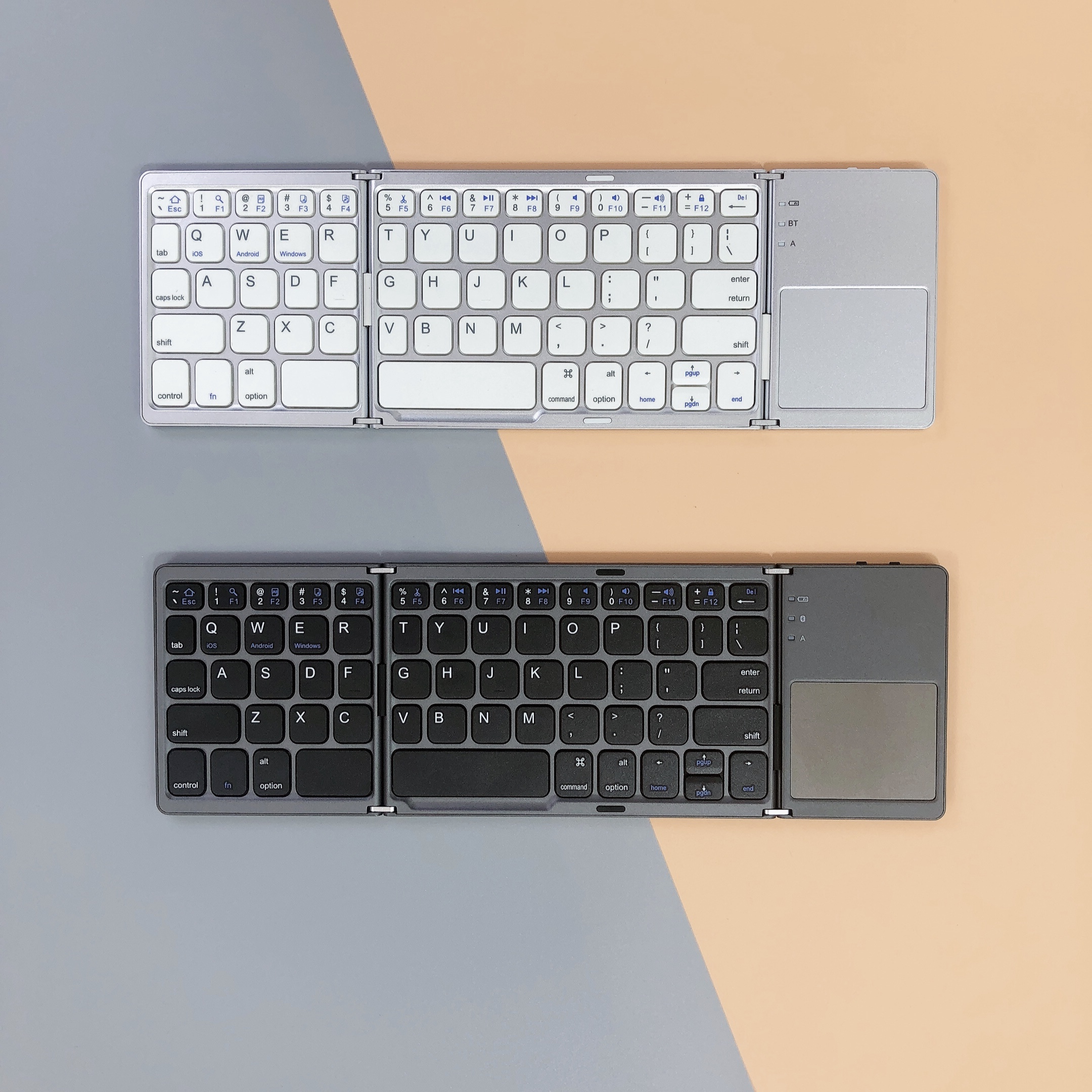 Bàn Phím Mini Keyboard gấp Gọn Bluetooth Kèm Touchpad - bàn phím gấp gọn