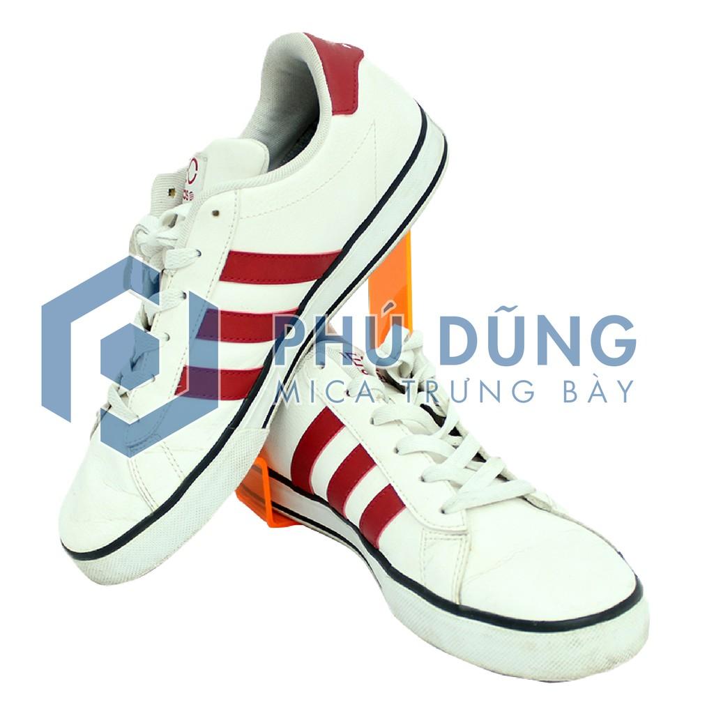 Combo 10 Kệ Đế Mica CAM Trưng Bày Giày/Dép Kiểu Chữ L
